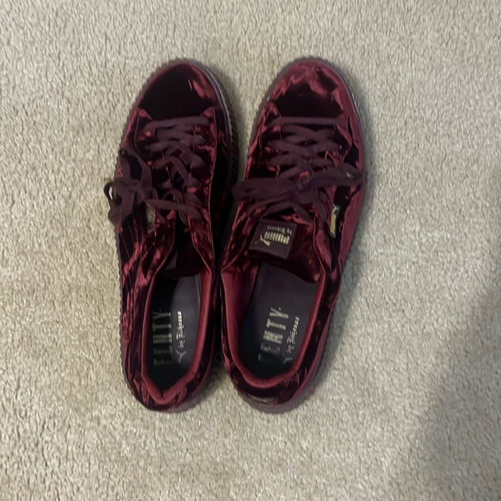 Maroon Puma shoes 

Let me add Fenty Puma